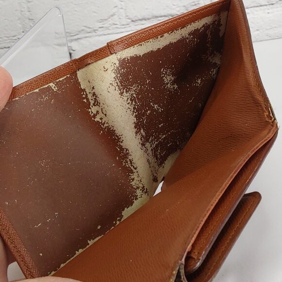 LOUIS VUITTON 'ELISE' MONOGRAM COMPACT WALLET SNAP-COIN POCKET - Picture 14 of 16